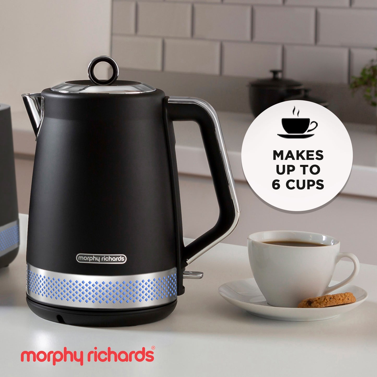 Morphy Richards 1.7L Illumination Jug Kettle - Black