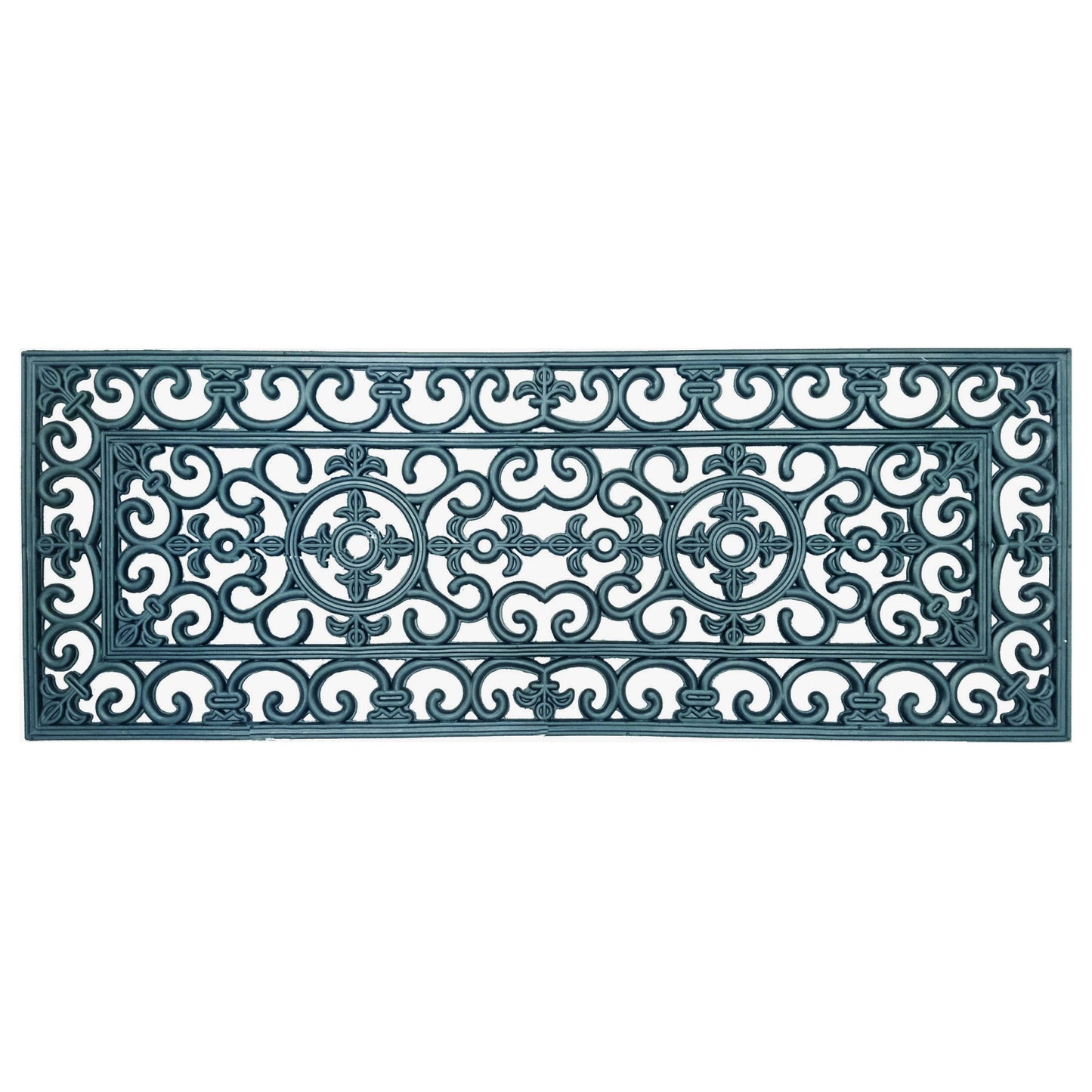 Wide Door Mat Deluxe Rubber Filigree 45 x 120 cm Doormat