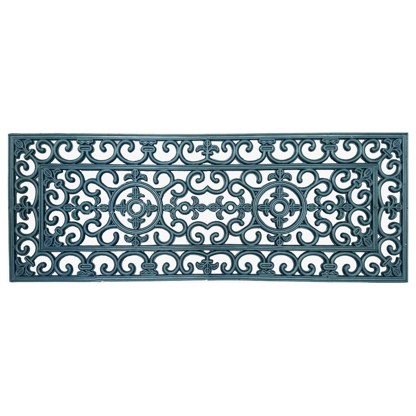 Wide Door Mat Deluxe Rubber Filigree 45 x 120 cm Doormat