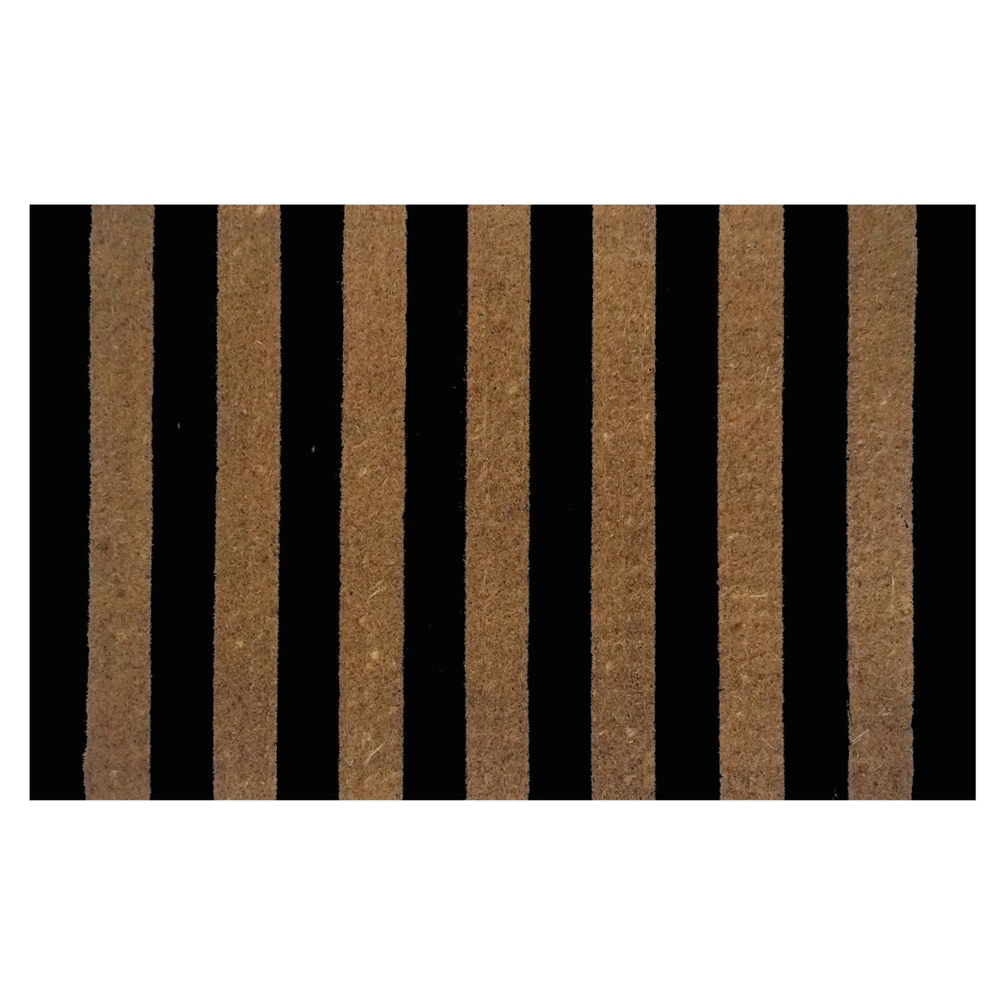 Door Mat Premium Coir Black Stripes 50 x 80 cm Doormat