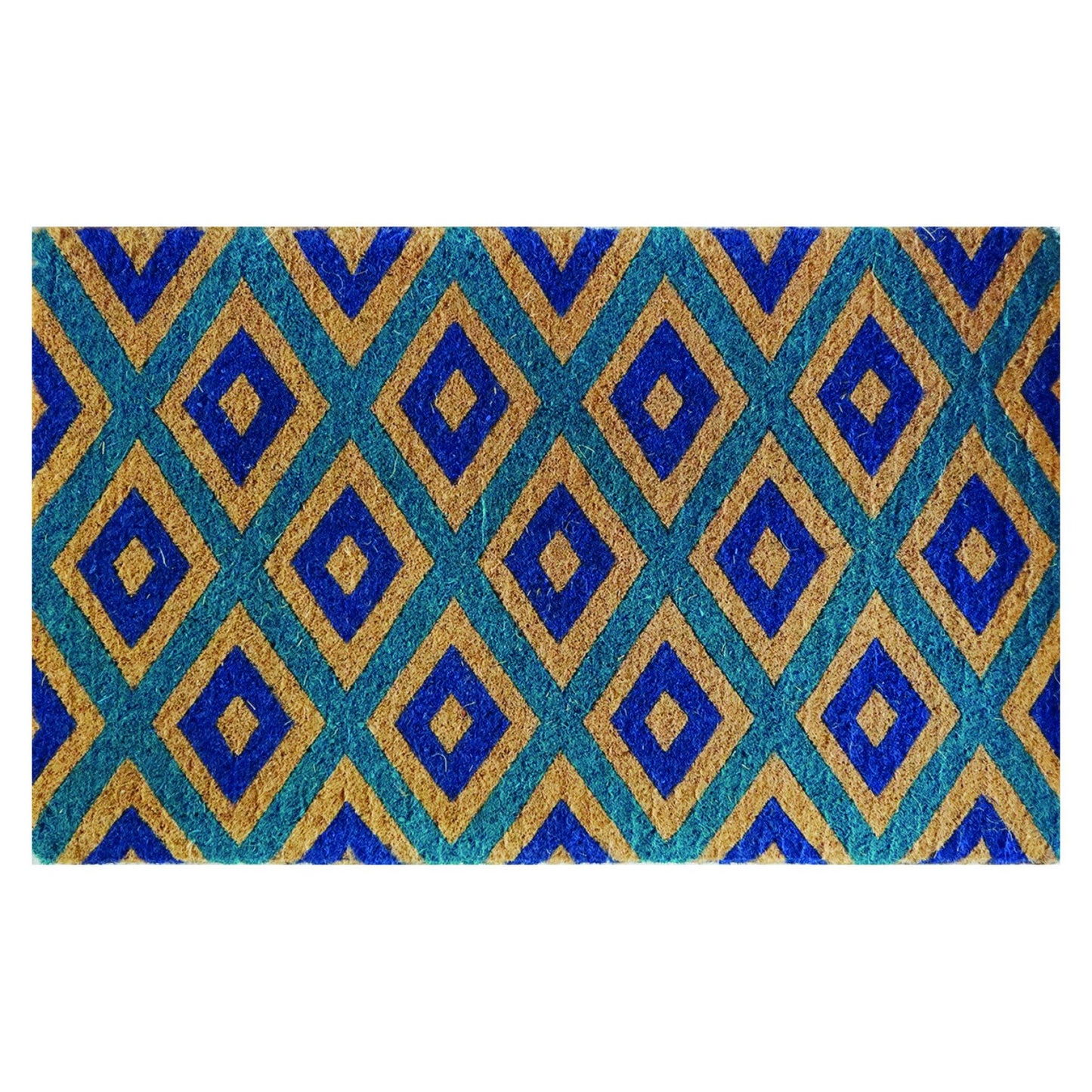 Door Mat Premium Coir Blue Diamond 50 x 80 cm Doormat