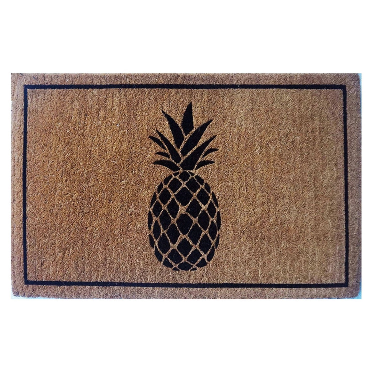 Door Mat Premium Coir Black Pineapple 50 x 80 cm Doormat