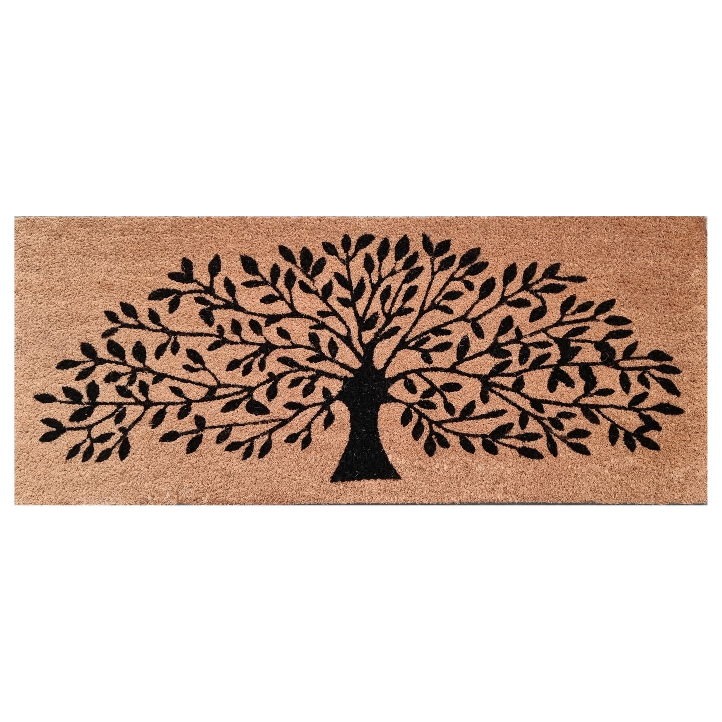 Wide Door Mat Deluxe Coir Backed Tree Of Life 45 x 110 cm Doormat