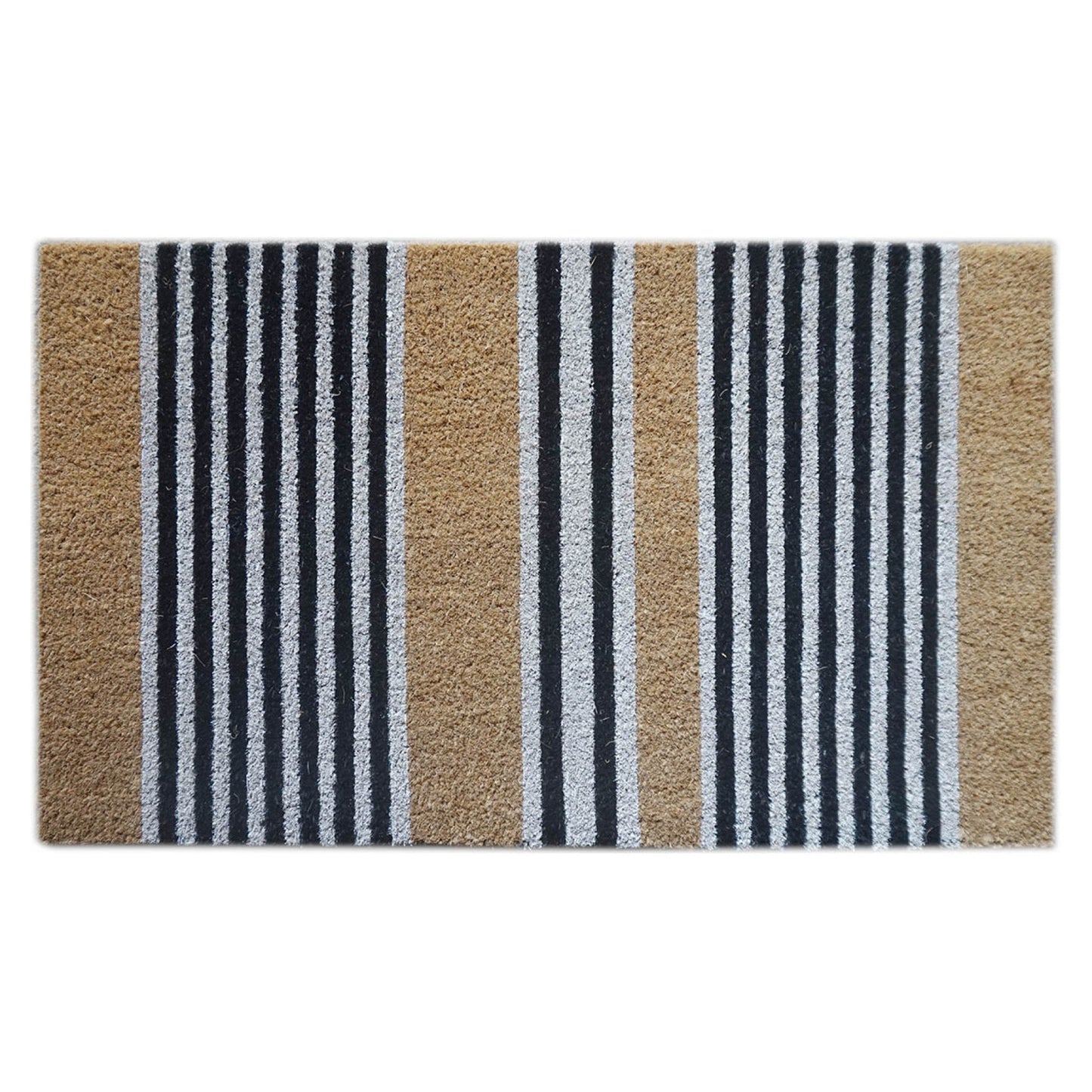 Door Mat Deluxe Coir Backed Stripes 45 x 75 cm Doormat