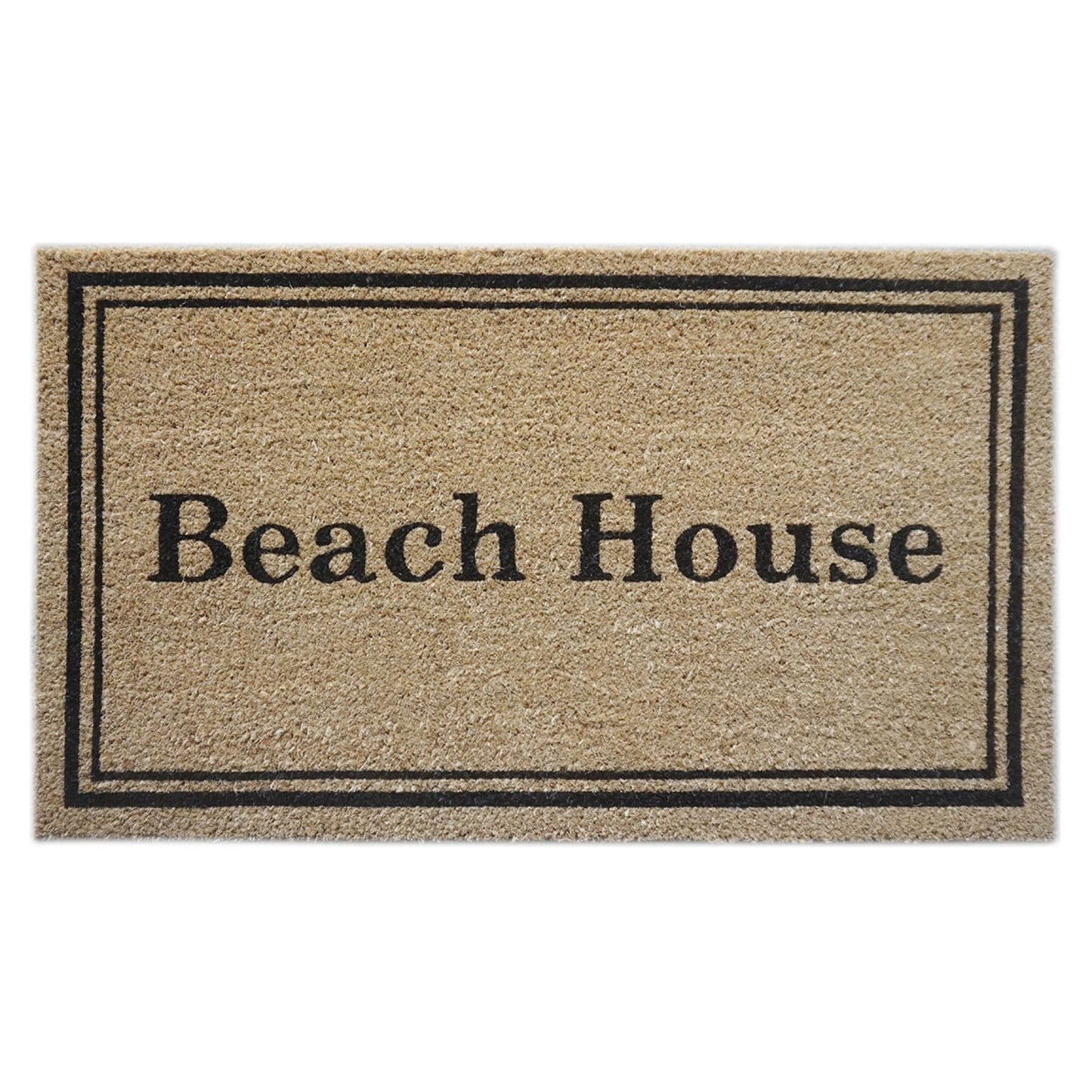 Door Mat Deluxe Coir Back Beach House 45 x 75 cm Doormat