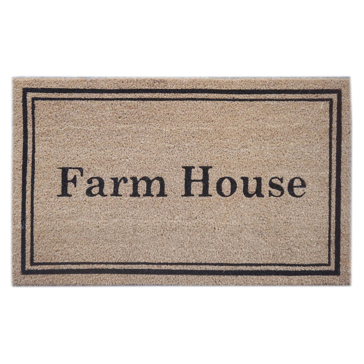 Door Mat Deluxe Coir Backed Farm Houser 45 x 75 cm Doormat