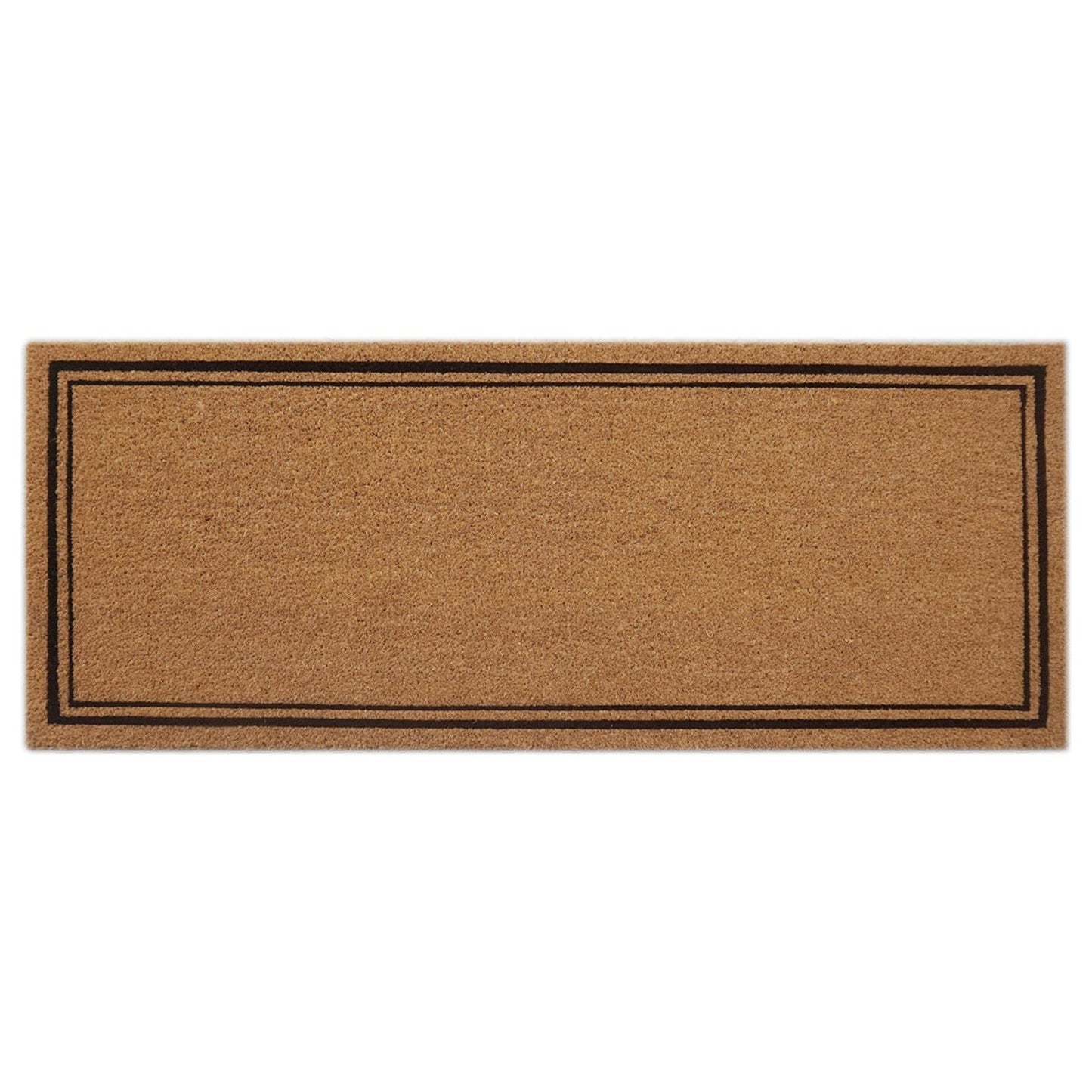 Wide Door Mat Deluxe Coir Backed Pin Border 45 x 110 cm Doormat