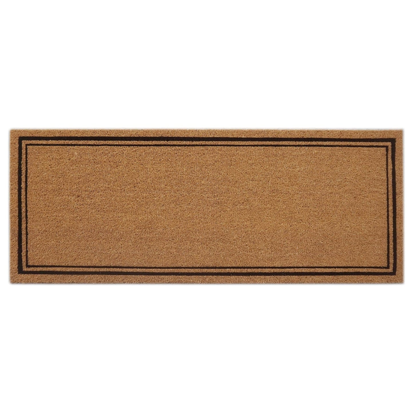 Wide Door Mat Deluxe Coir Backed Pin Border 45 x 110 cm Doormat