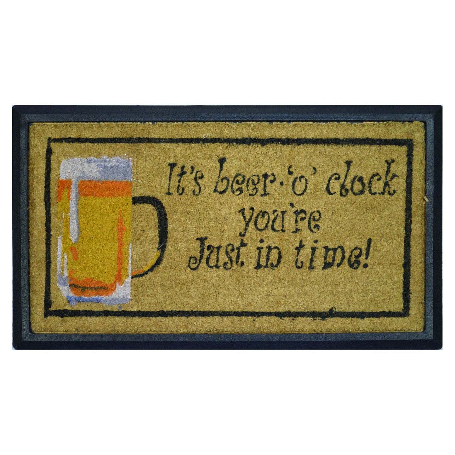 Door Mat Deluxe Beer O Clock 40 x 70 cm Doormat