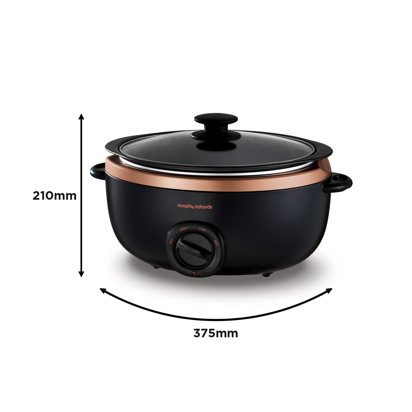 Morphy Richards Sear & Stew Slow Cooker 3.5L - Rose Gold