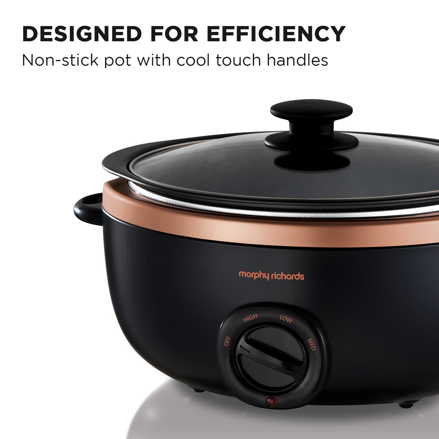 Morphy Richards Sear & Stew Slow Cooker 3.5L - Rose Gold
