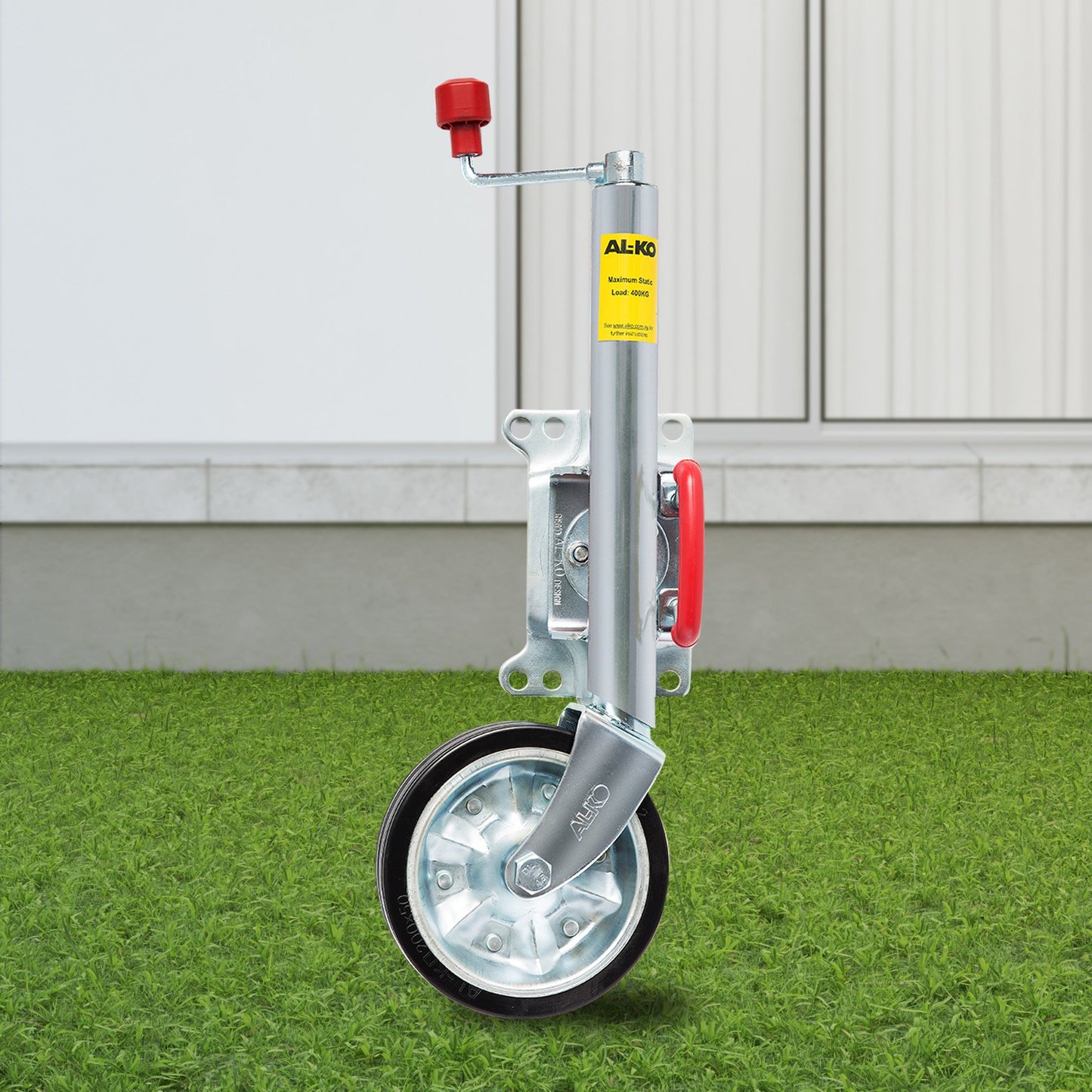 AL-KO 8-inch Swing Up Jockey Wheel with Large Swivel Bracket