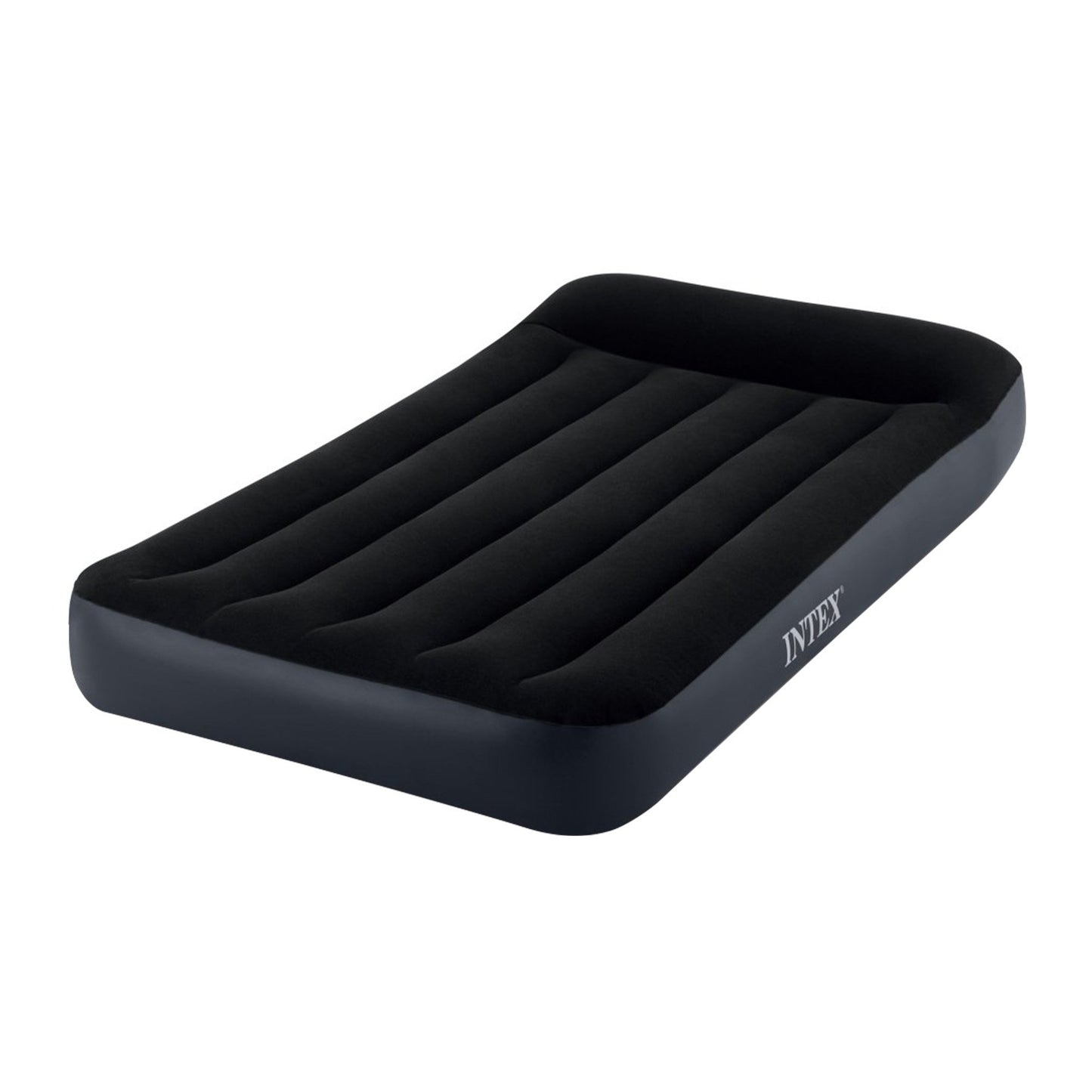 Intex Dura-Beam Classic Inflatable Airbed Mattress w/ Pillow Rest Black Twin