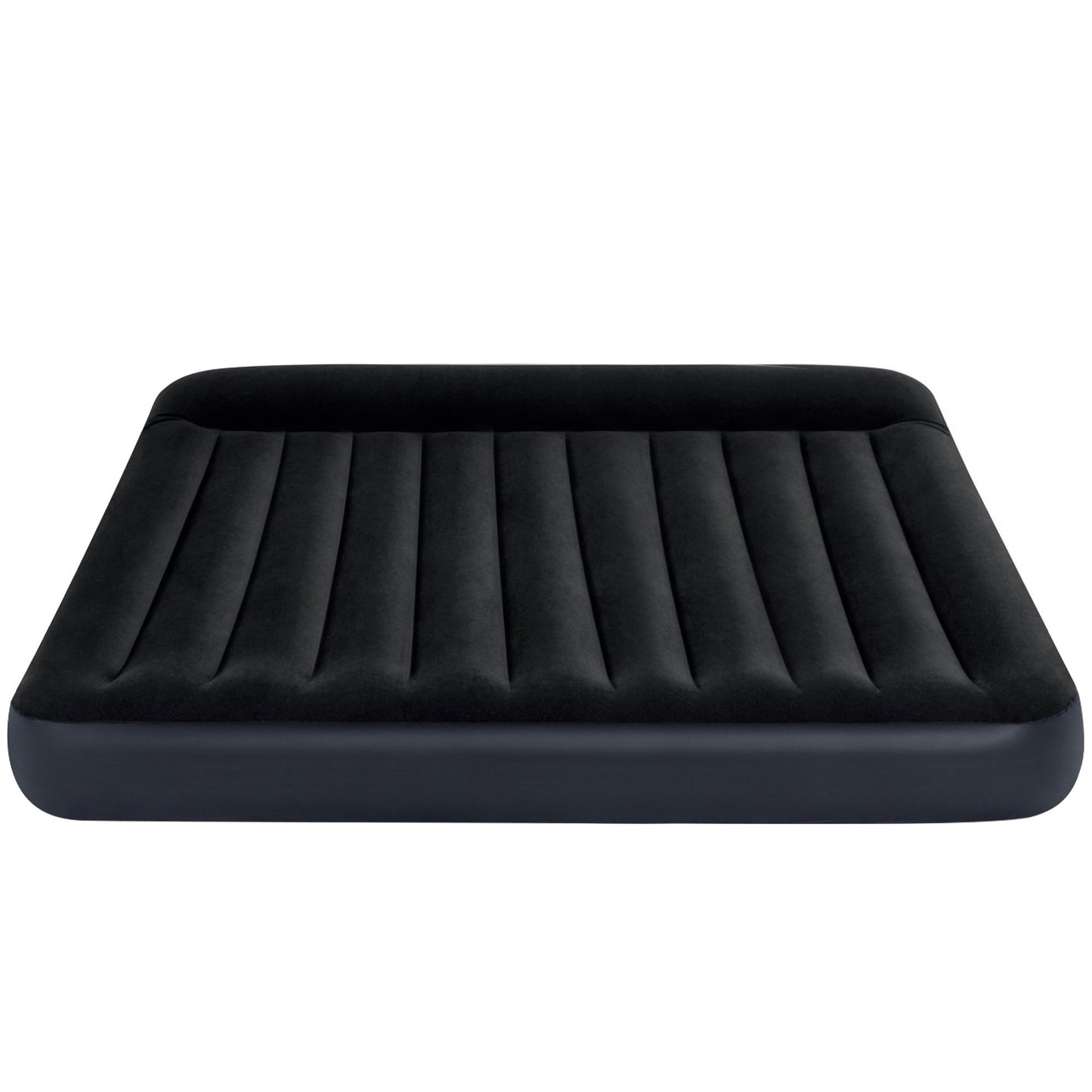 Intex Dura-Beam Classic Inflatable King Airbed Mattress with Pillow Rest Black