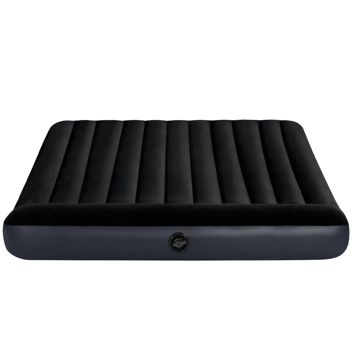 Intex Dura-Beam Classic Inflatable King Airbed Mattress with Pillow Rest Black