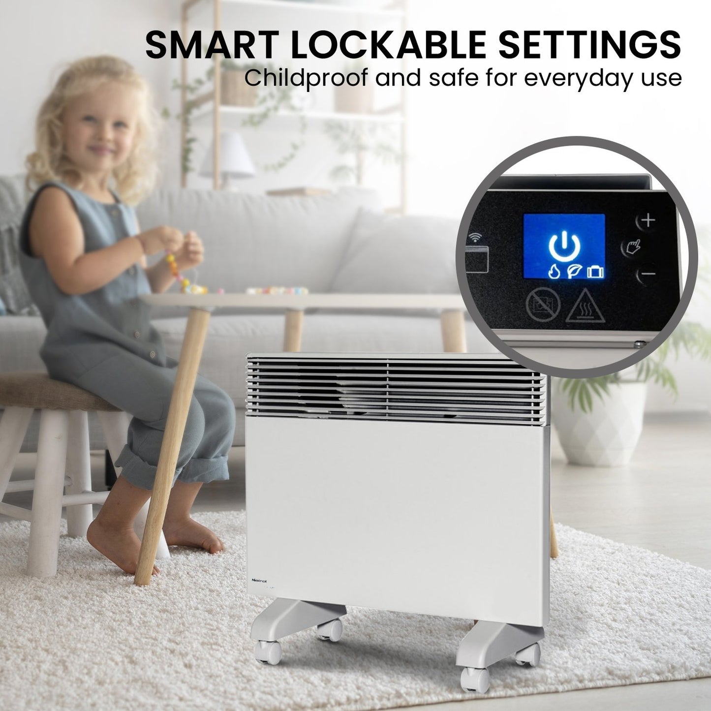 Noirot 7358-5TPRO 1500W Spot Plus Refurbished ElectricPanel Heater with Wi-Fi Timer