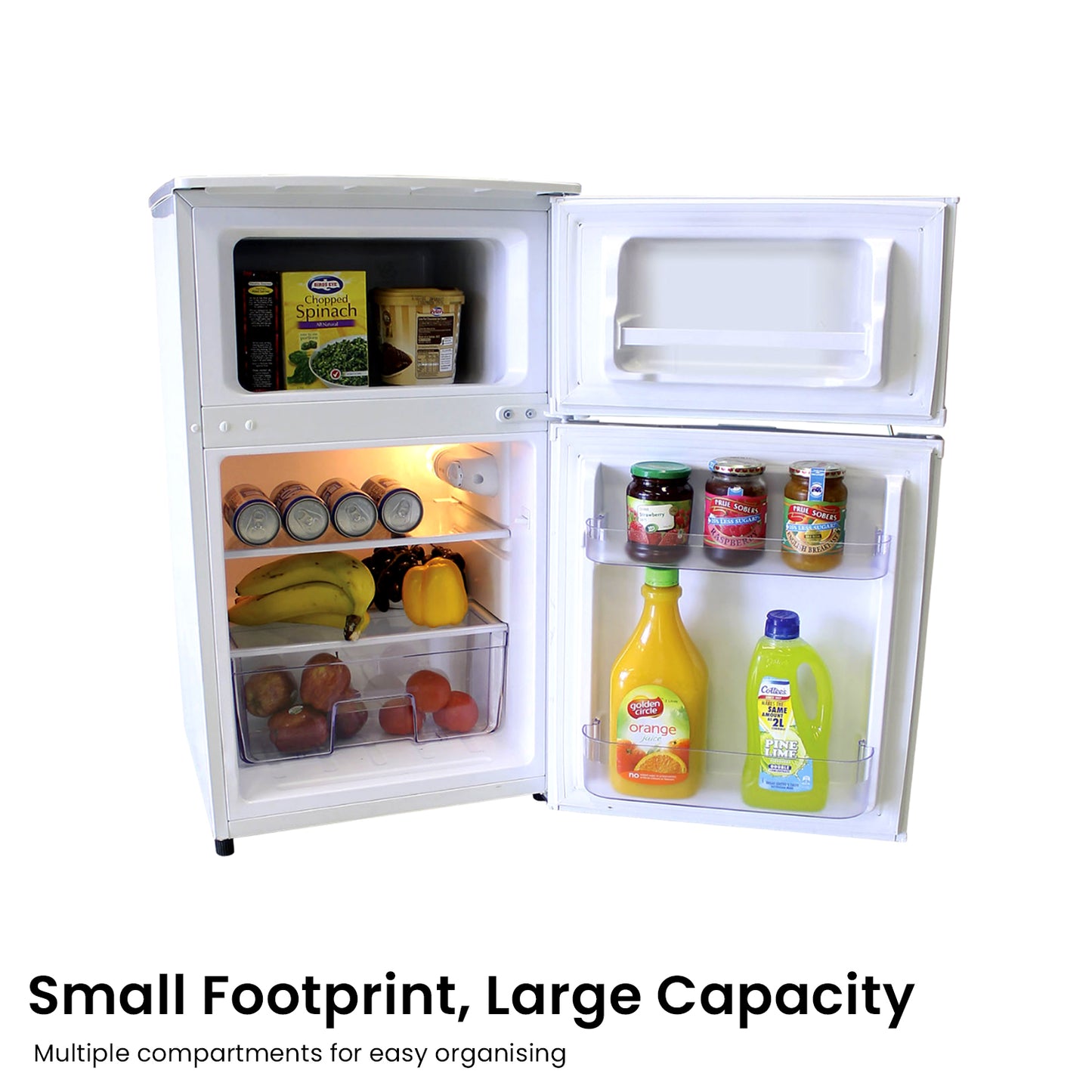 Airflo 90L Mini Double Door Fridge