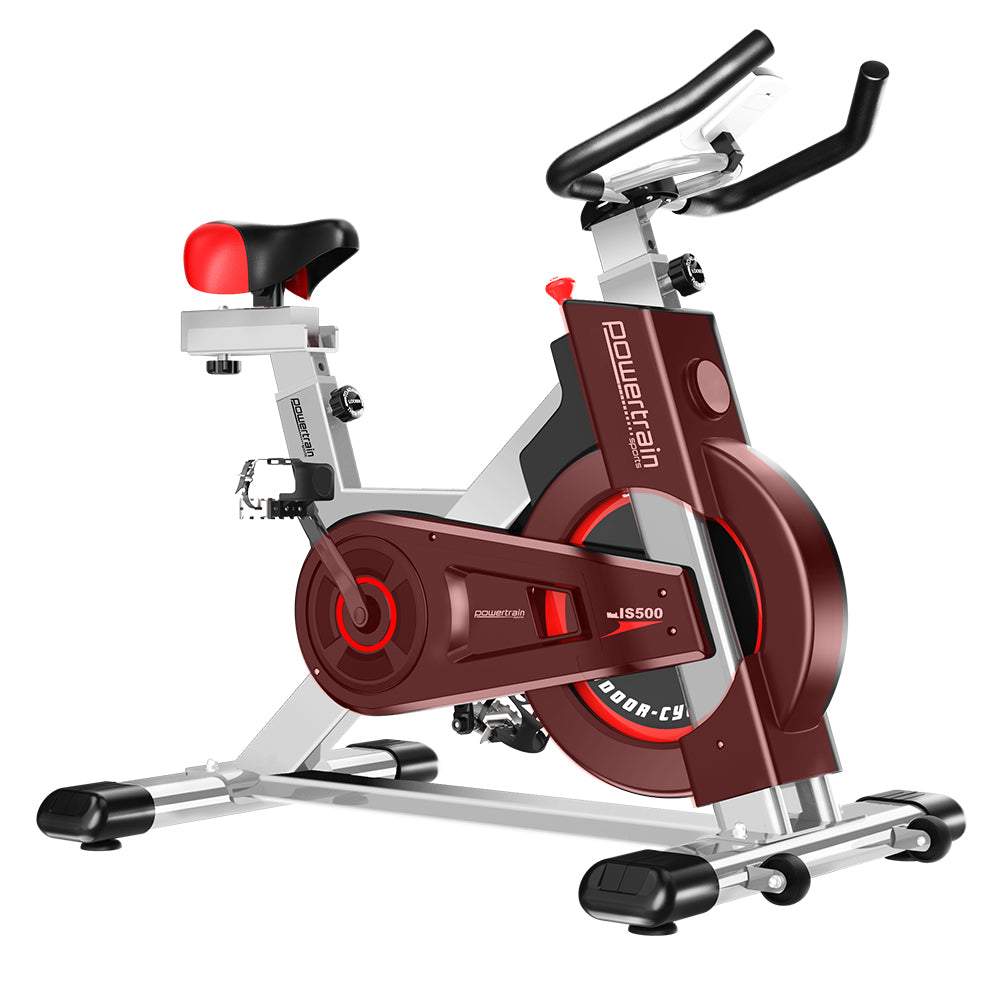 Powertrain IS-500 Heavy-Duty Exercise Spin Bike Electroplated - Silver