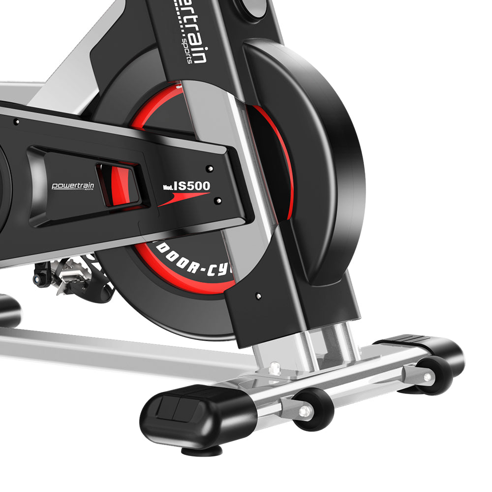 Powertrain IS-500 Heavy-Duty Exercise Spin Bike Electroplated - Silver