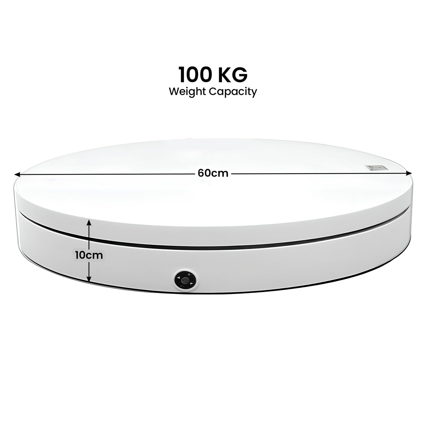 Christabelle 60cmD 100kg Commercial-Grade Electric Display Turntable Christmas Tree - White