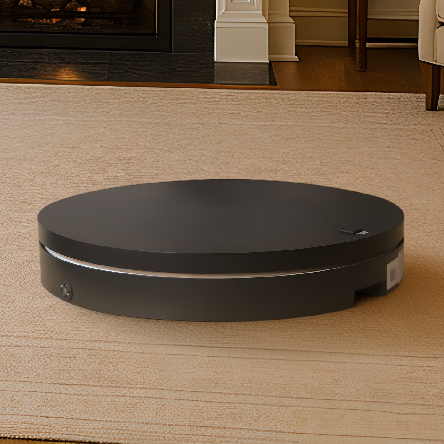 Christabelle 80cm 200kg Commercial Electric Display Turntable with Power Outlet - Black