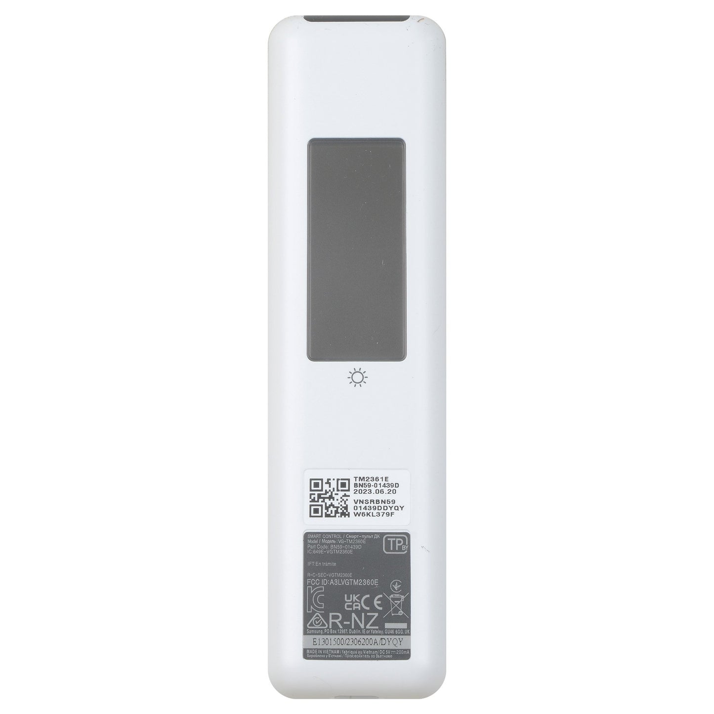 Samsung Solar Powered Smart TV Remote Control Voice Function BN59-01439D