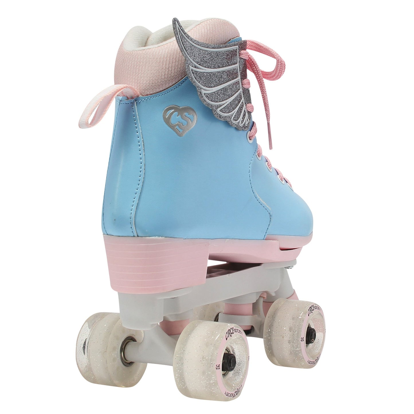 Circle Society Adjustable Kids Quad Roller Skates - Cotton Candy Rhythm Skates