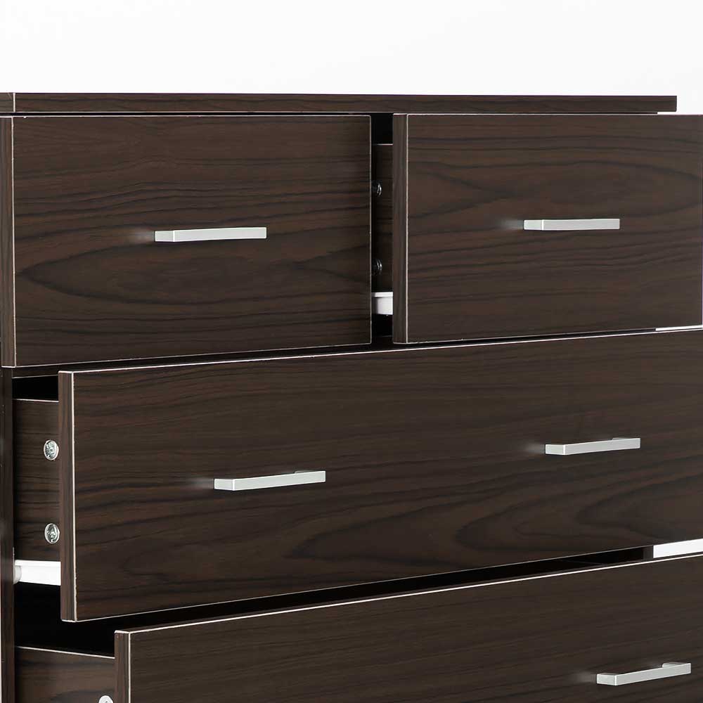 Tallboy Dresser 6 Chest of Drawers Cabinet 85 x 39.5 x 105 - Brown