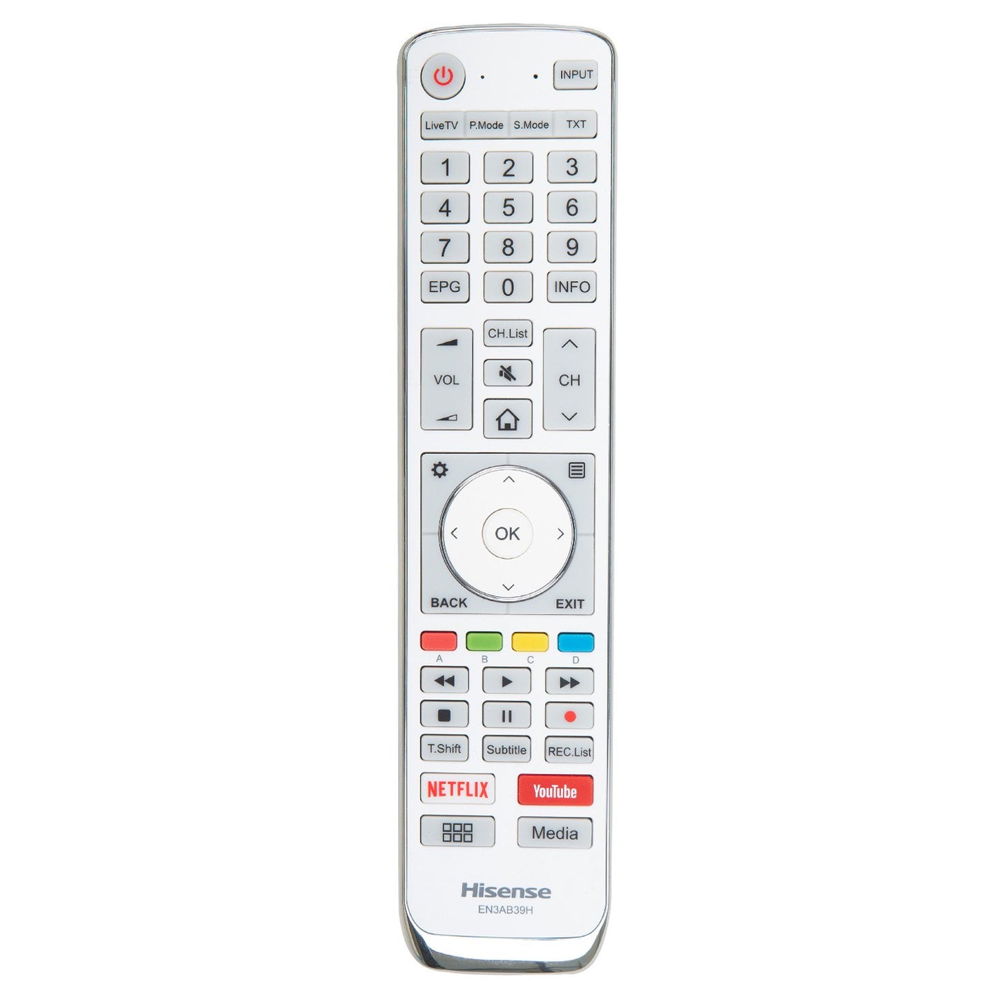 Genuine Hisense EN3AB39H TV Remote Control EN-3AB39H