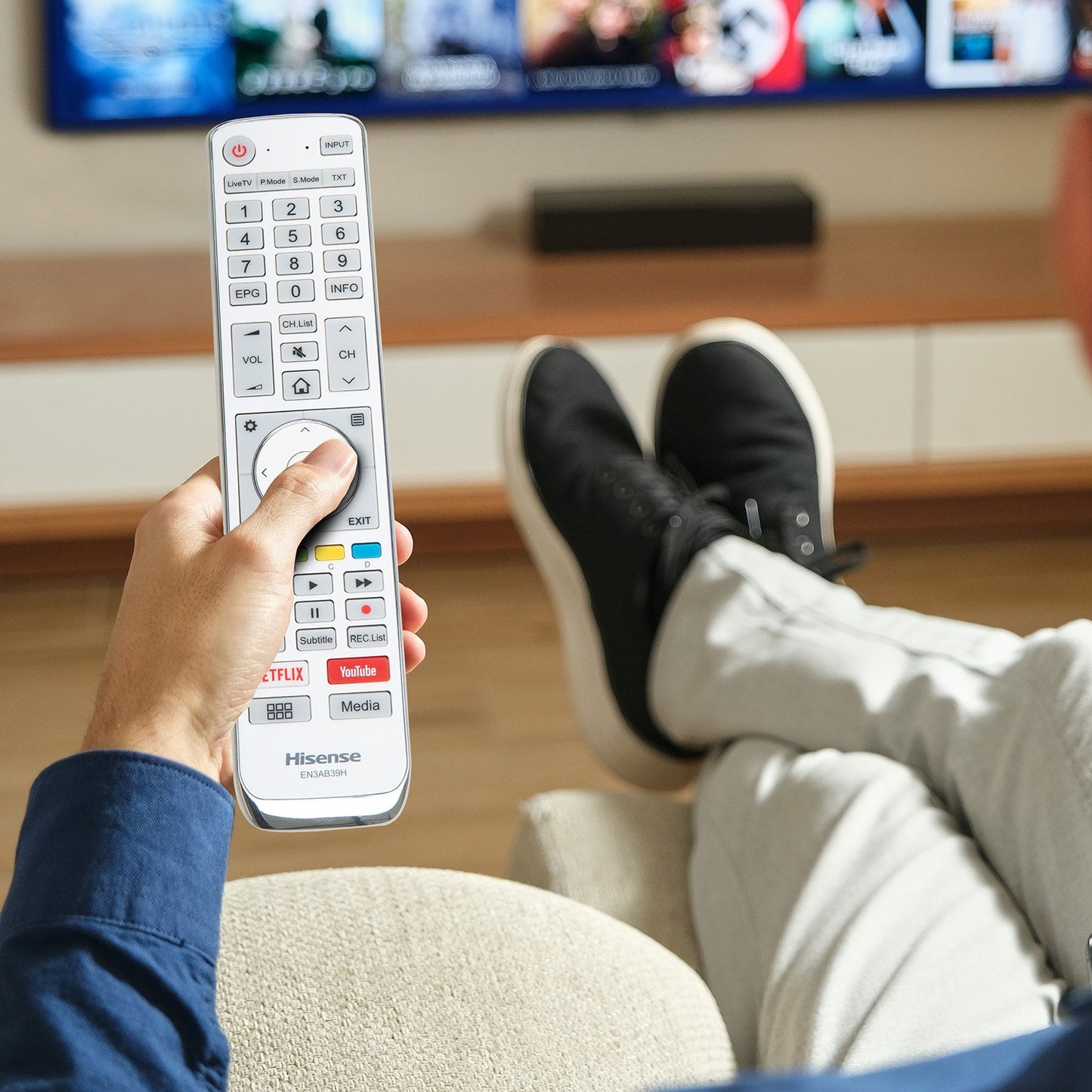 Genuine Hisense EN3AB39H TV Remote Control EN-3AB39H