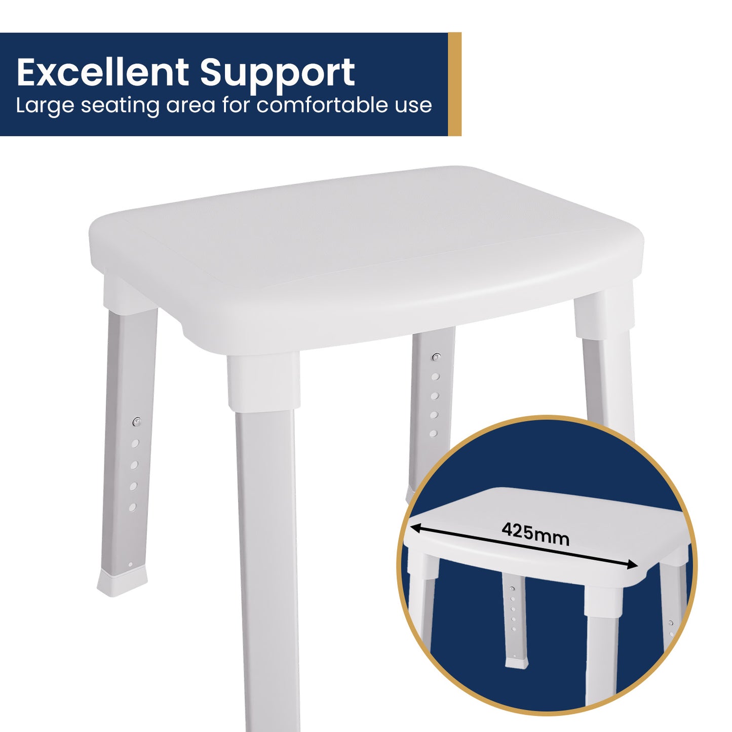 Evekare Deluxe Bathroom Stool