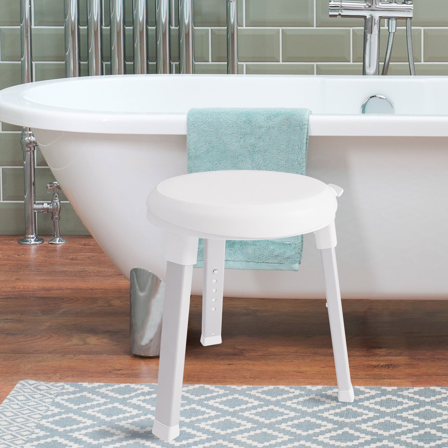 Evekare Deluxe Rotating Bathroom Stool