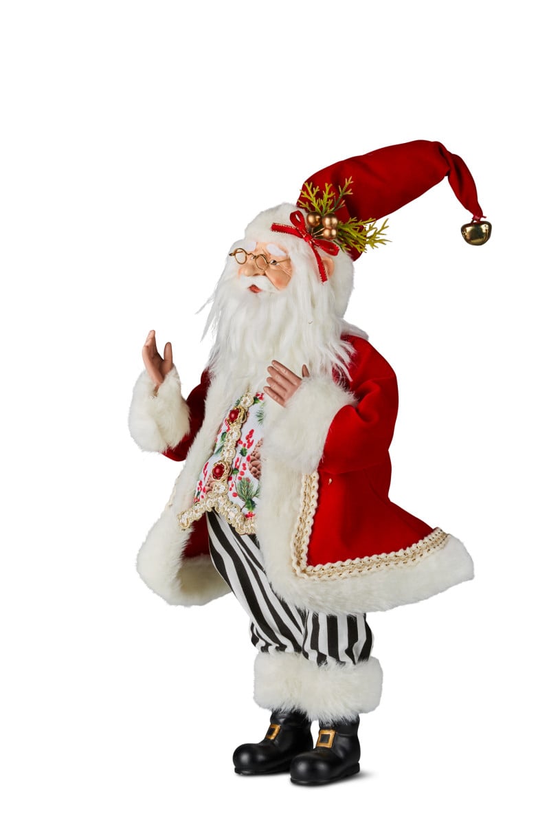 Christabelle Christabelle Holly Santa Claus Christmas Decoration 42cm