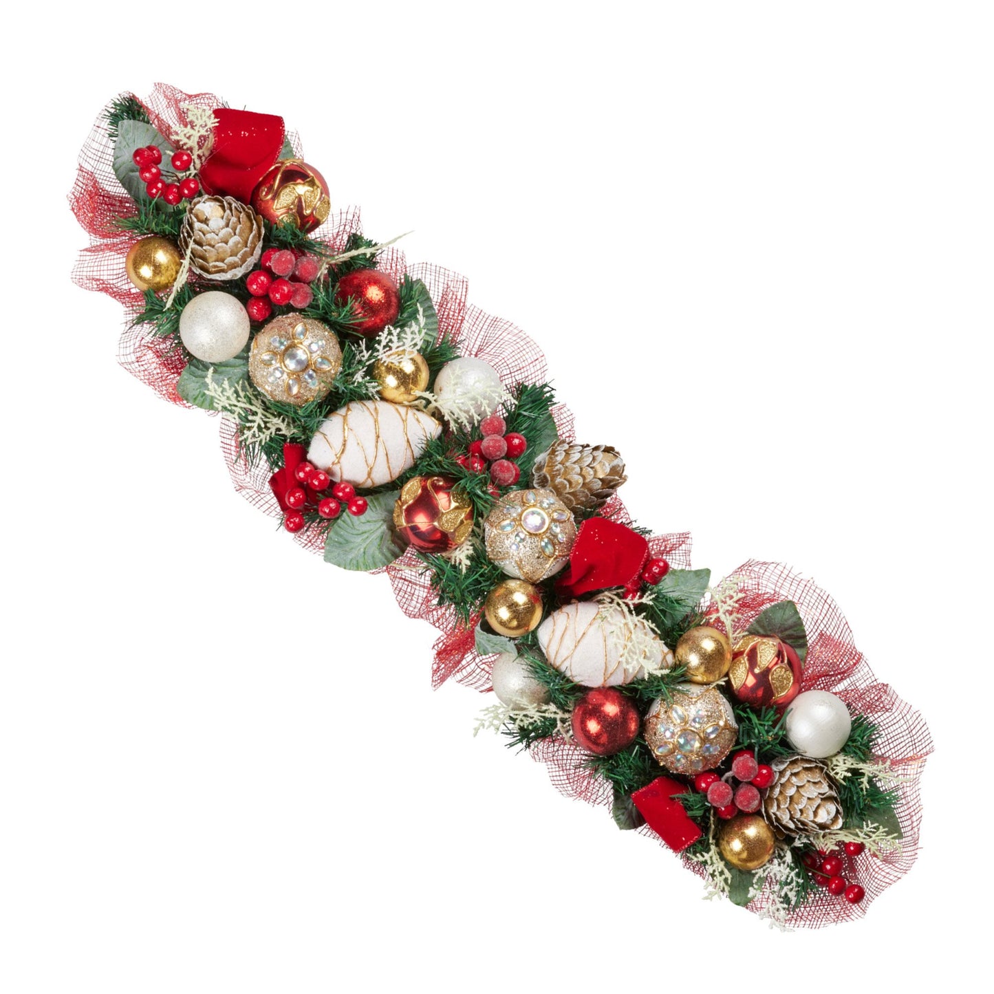 Christabelle 100cm Festive Floral Christmas Garland