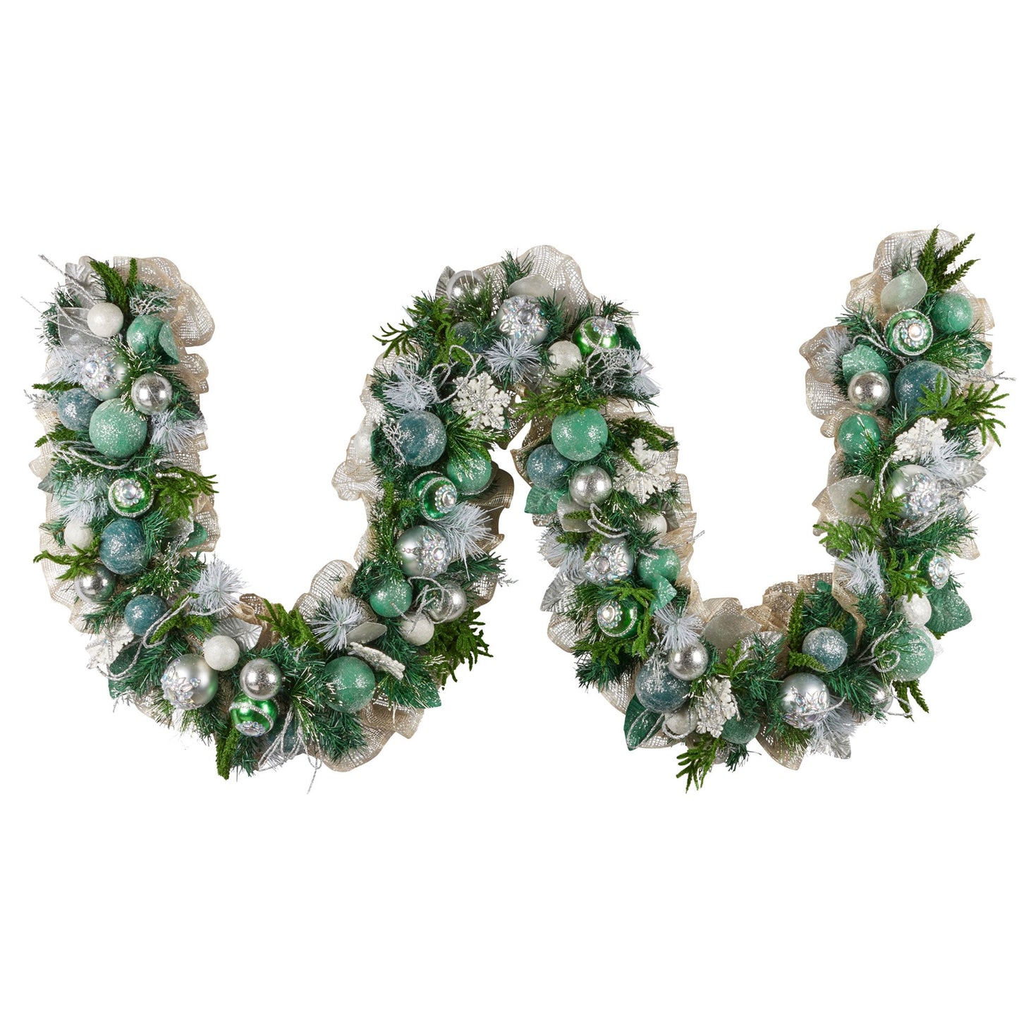Christabelle Mint Luxe Christmas Garland - 274cm