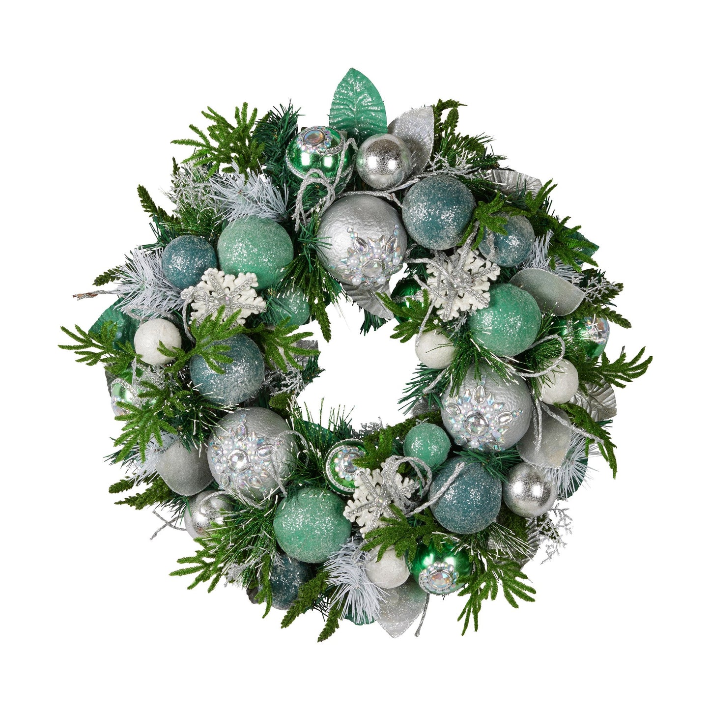 Christabelle Mint Luxe Christmas Wreath - 56cm