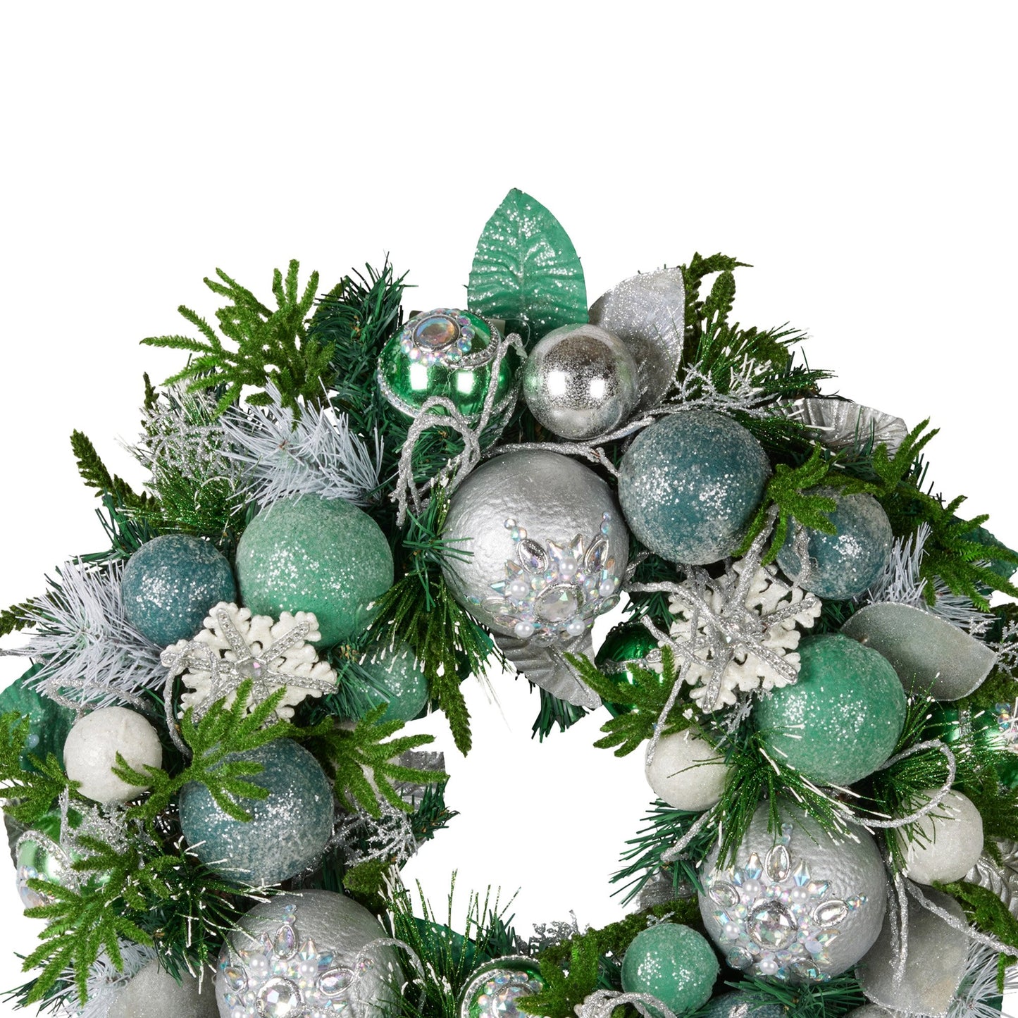 Christabelle Mint Luxe Christmas Wreath - 56cm