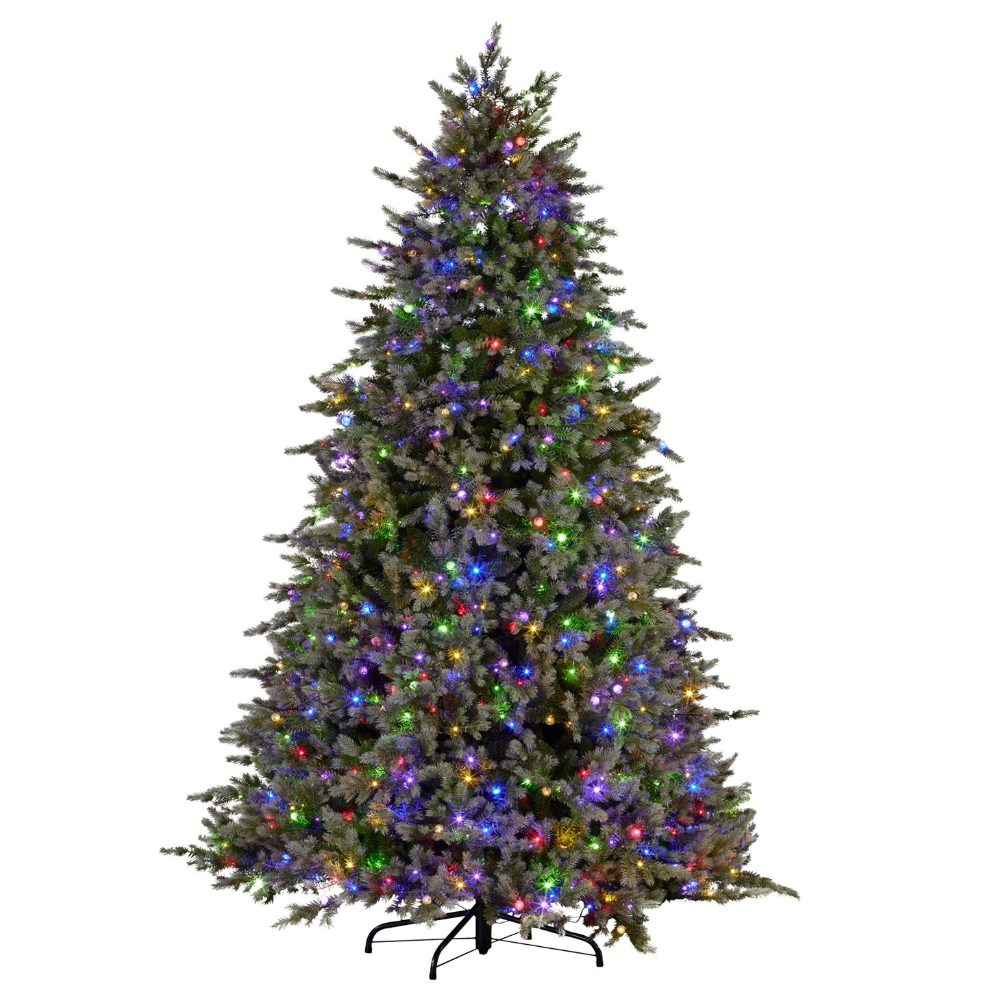 Bergen Fir 7.5ft Multicolour Pre-Lit Christmas Tree