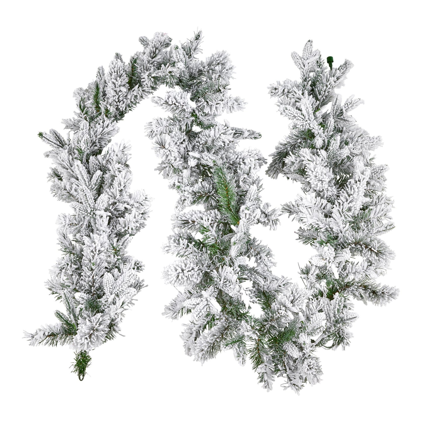 Christabelle Snowy Atica Pre-Lit Christmas Garland - 274cm