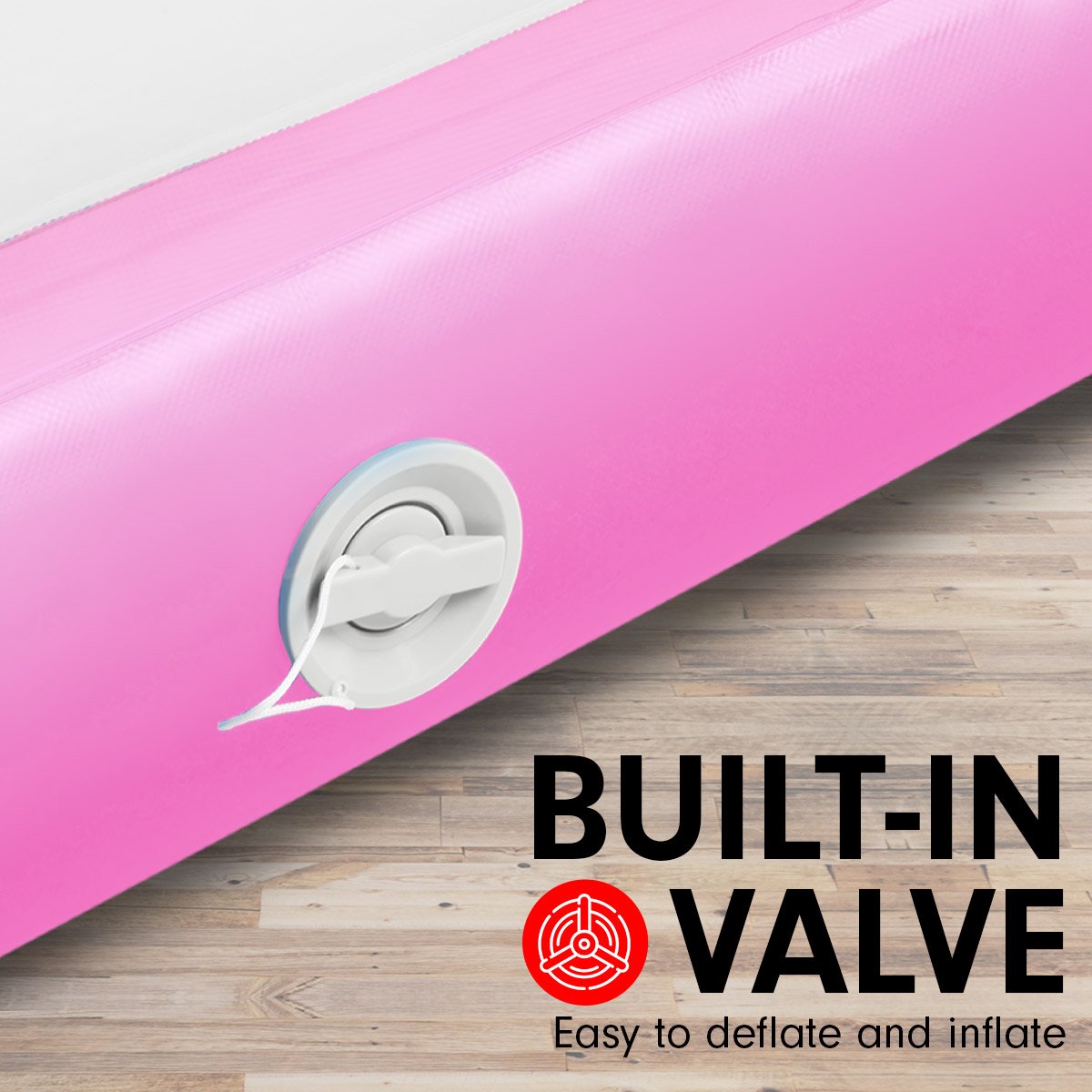5m x 1m Air Track Inflatable Gymnastics Tumbling Mat - Pink
