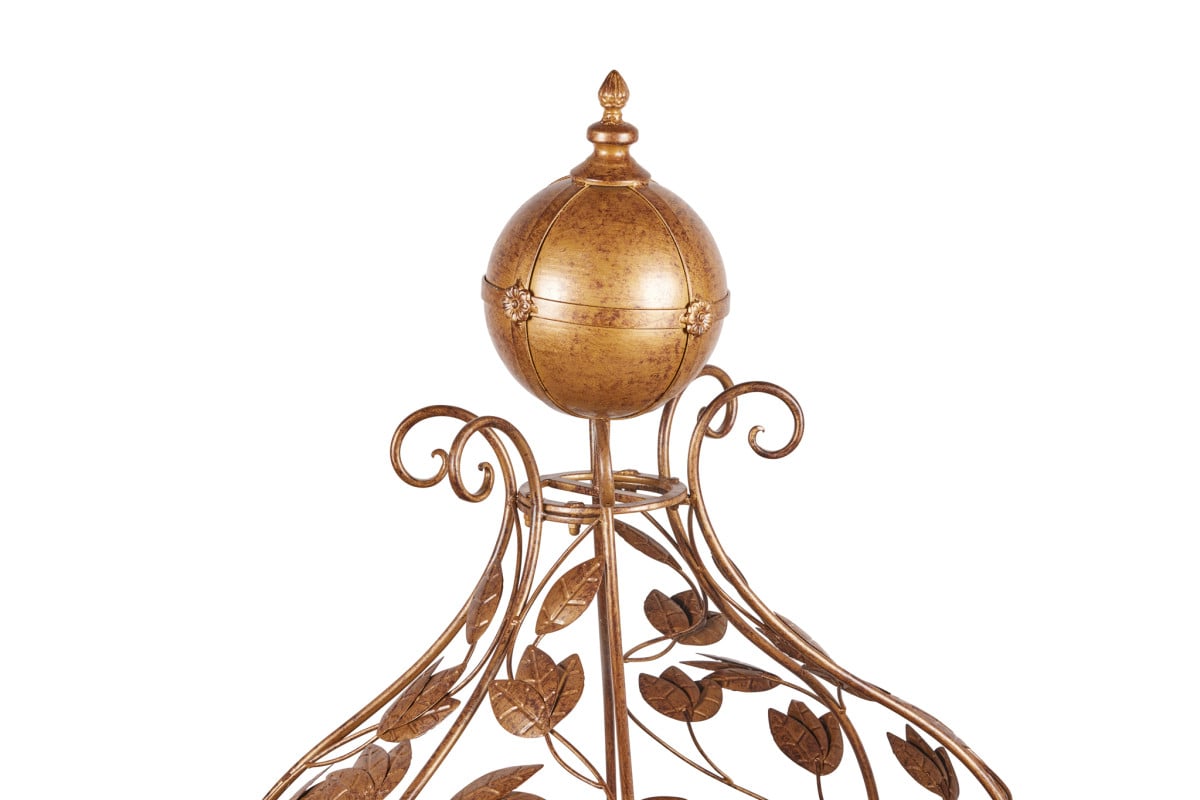 Christabelle Antique Gold Metal Carriage Display 153cm