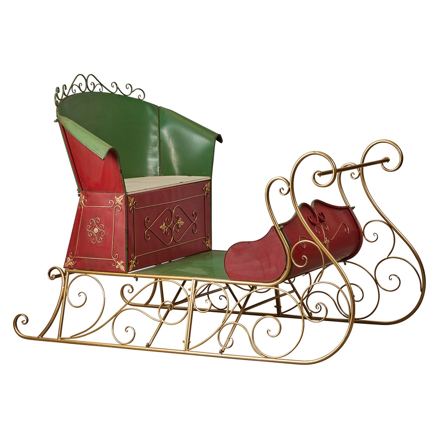 Christabelle Jumbo Life Size Rustic Christmas Sleigh Display - 210cm