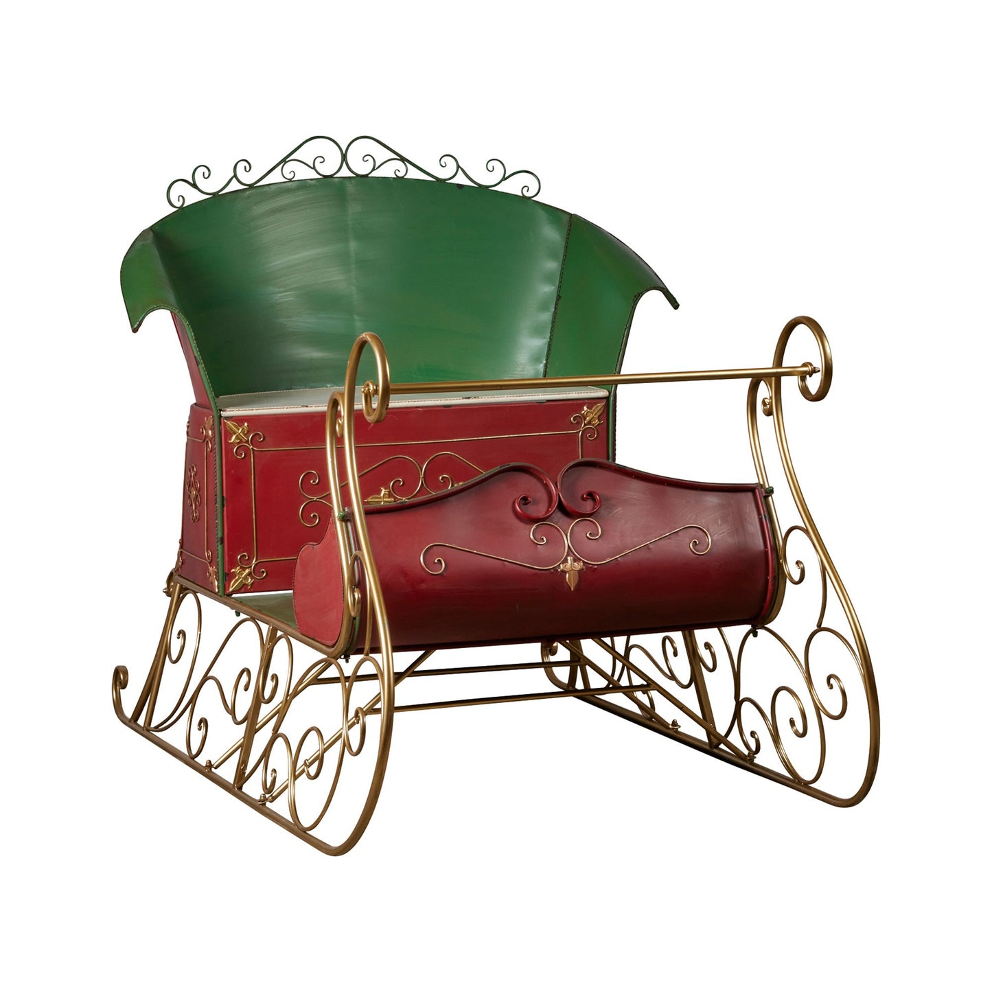 Christabelle Jumbo Life Size Rustic Christmas Sleigh Display - 210cm