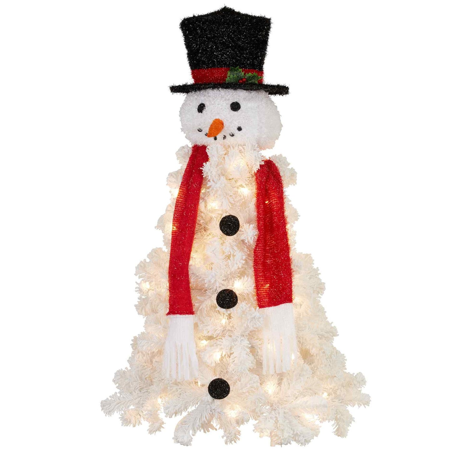 Christabelle Christabelle 4ft 122cm Snowman Christmas Tree with Lights