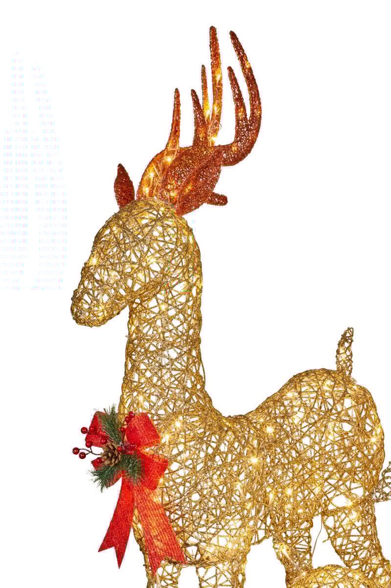 Christabelle Set of 3 Outdoor Christmas Display Reindeer with Lights