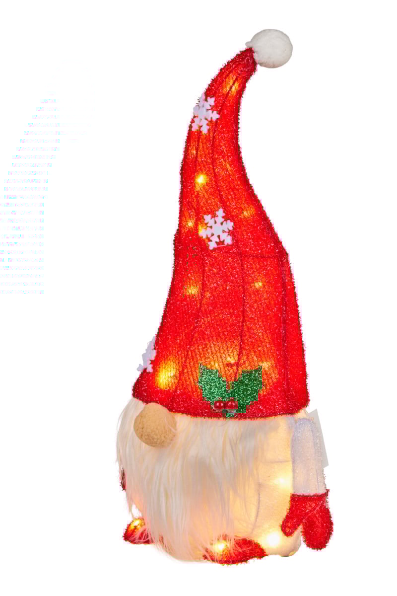 Christabelle Christmas Gnome Display with Lights - 51cm