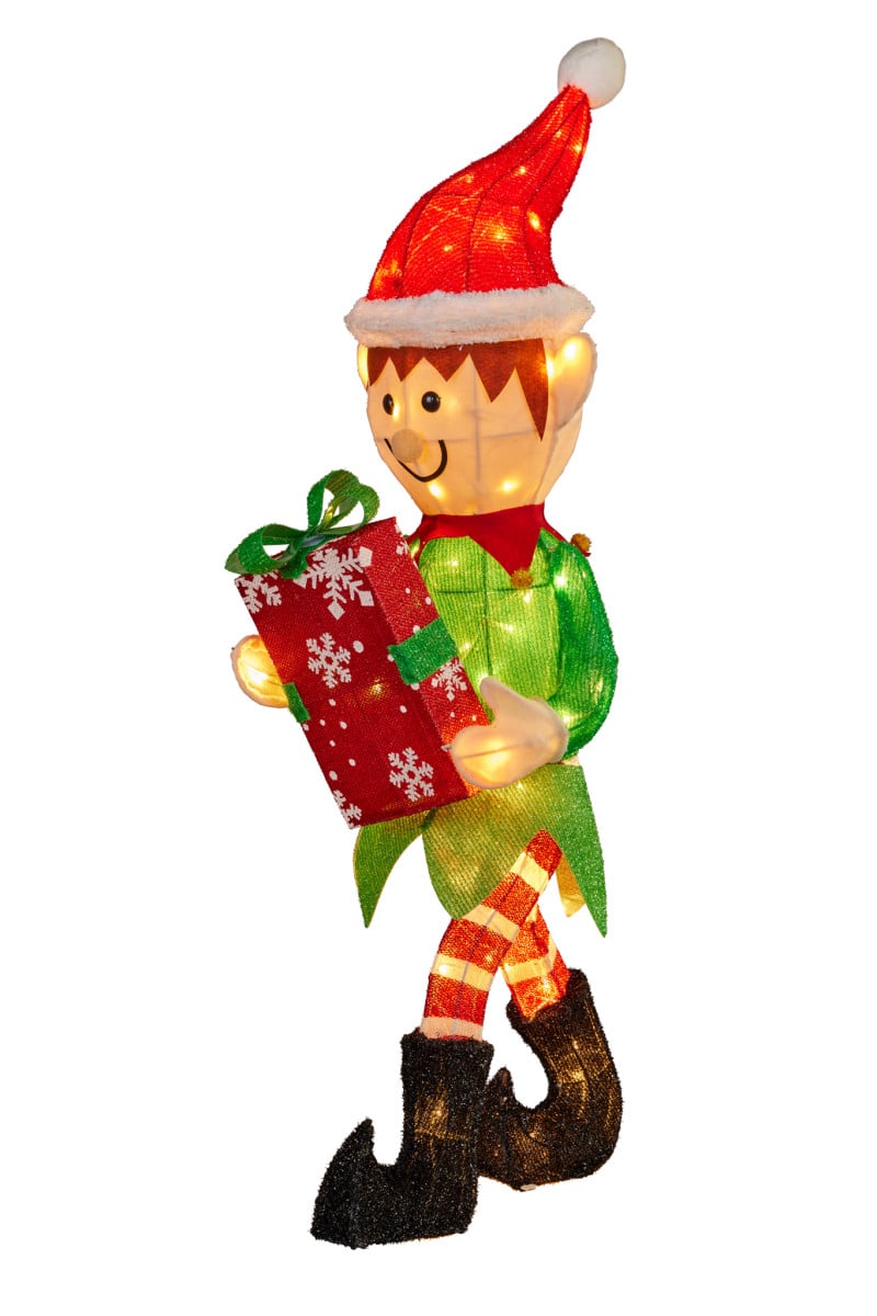 Christabelle Christmas Elf Display with Lights - Indoor/Outdoor 105cm