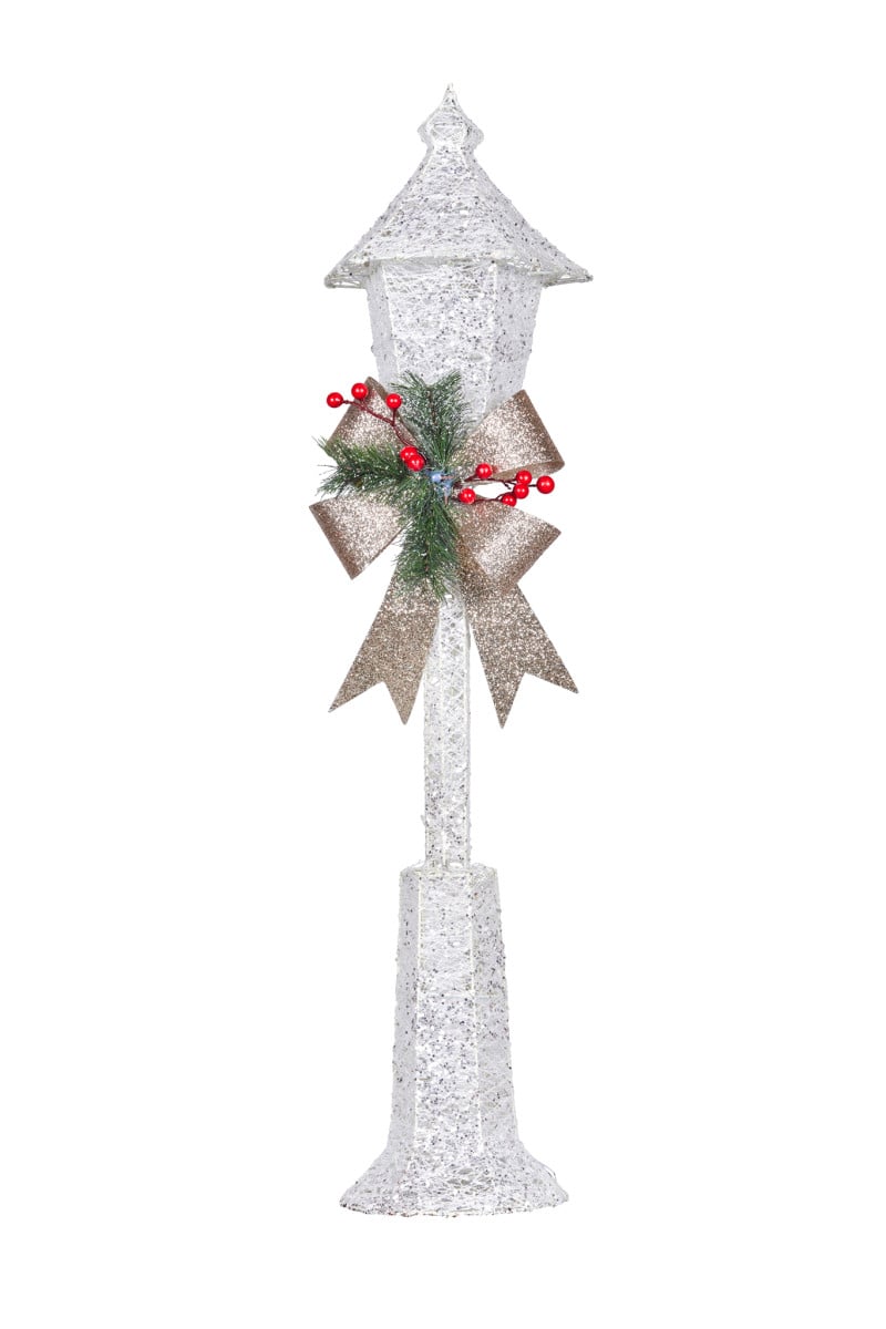 Christabelle 90cm Christmas Lamp Post with LED Lights Indoor Outdoor Decoration