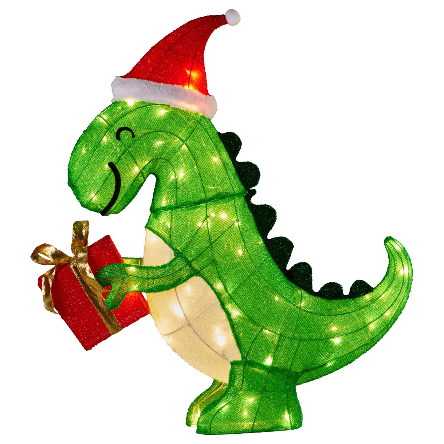 Christabelle 90cm Christmas Dinosaur Display with LED Lights Decoration
