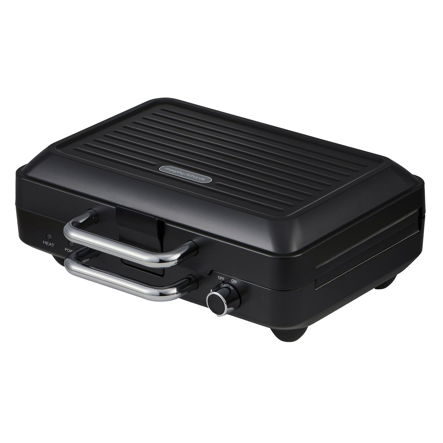 Morphy Richards MREMP4TNM Titanium 900W Multipress Jaffle Panini Waffle Pie 4 Plates Non-Stick Press Sandwich Maker